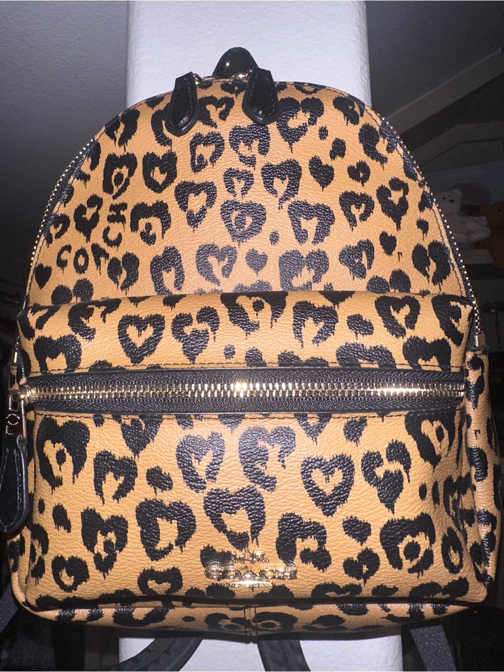Coach Mini Charlie Backpack - Leopard Wildheart - Picture 2 of 16